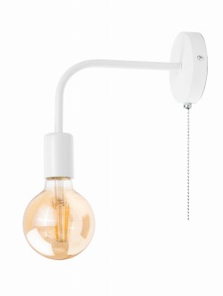 Kinkiet LOFT E27 WST052 biały włącznik on/off