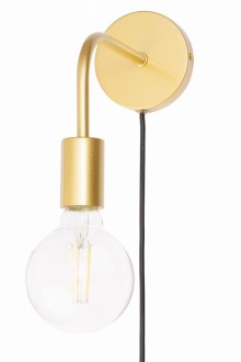 Kinkiet złoty loft z włącznikiem na kablu WST052