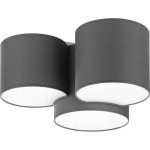 Lampa sufitowa Mona Grey 3xE27