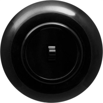 Włącznik pojedynczy schodowy z ramką czarny LOFT