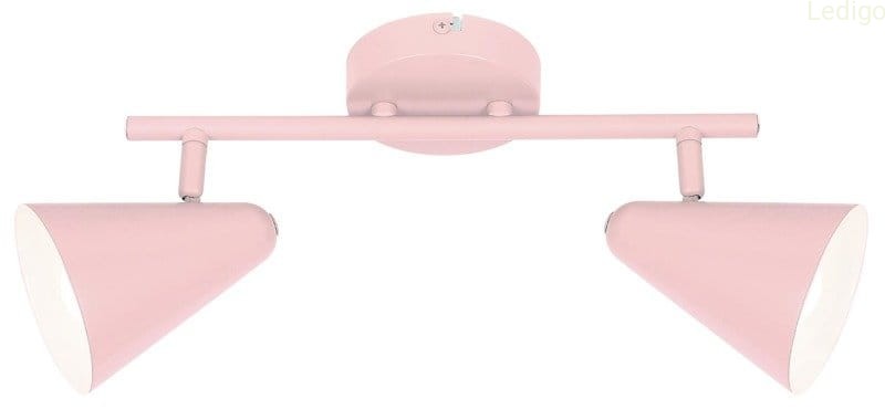 Lampa sufitowa listwa jasny róż 2xE14 AMOR