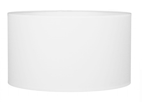 Abażur materiałowy duży walec biały