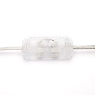 Przewód kabel z wtyczką PCV 2m transparentny przezroczysty