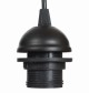 Lampa podwójna listwa czarna wisząca gwint E27
