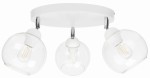 Lampa sufitowa plafon potrójna kulka Venus przezroczysta