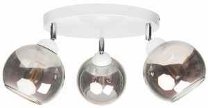Lampa sufitowa plafon potrójna kulka Venus Grafit