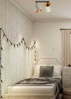 Lampa sufitowa listwa podwójna szara abażur Oro