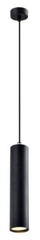 Lampa wisząca czarna oprawa GU10 Tubo