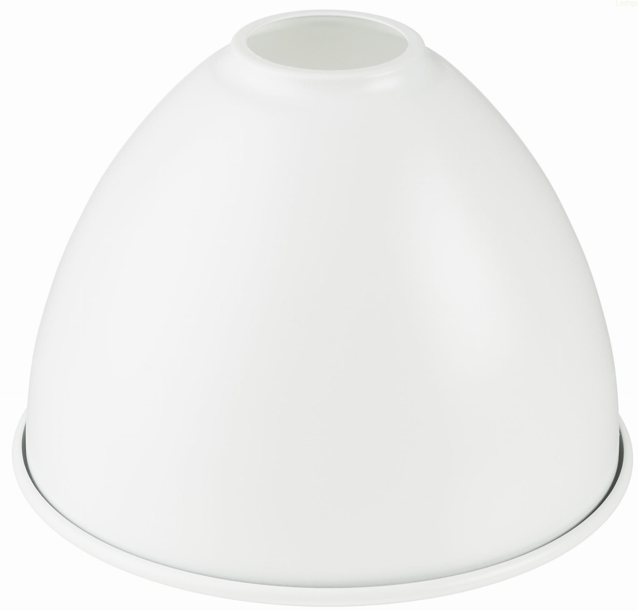 Klosz metalowy biały okrągły stożek loft E27