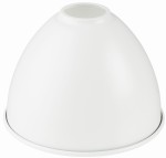 Klosz metalowy  biały okrągły stożek loft E27