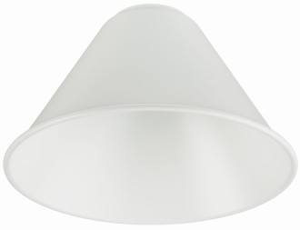 Klosz metalowy mały biały stożek loft E27