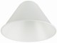 Klosz metalowy mały biały stożek loft E27