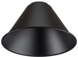 Klosz metalowy mały czarny stożek loft E27