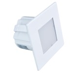 Oprawa schodowa podtynkowa kwadratowa biała