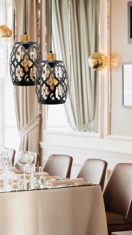 Lampa wisząca witrażowa czarna metalowa WSP08A1 