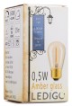 Żarówka LED E27 S14 0,5W amber girlandowa