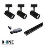 Oświetlenie szynowe - zestaw 3 x GU10 czarne