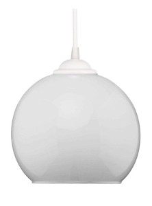 Lampa wisząca mała kulka Venus mleczna