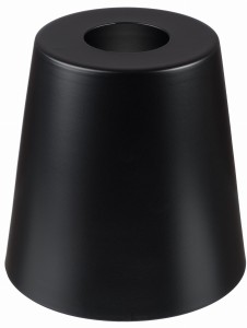 Klosz metalowy czarny stożek loft E27