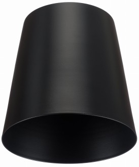 Klosz metalowy czarny stożek loft E27