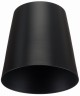 Klosz metalowy czarny stożek loft E27