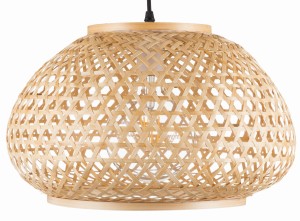 Lampa wisząca BOHO bambusowa plecionka