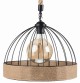 Lampa wisząca jutowa KOPUŁA boho