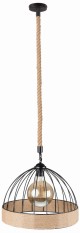 Lampa wisząca jutowa KOPUŁA boho