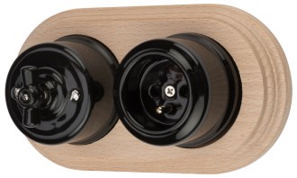 Ramka drewniana podwójna do ceramiki natynkowej