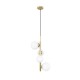 Lampa wisząca ring kulka sufitowa mosiądz 28W 4xG9 Cordel