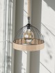 Lampa wisząca jutowa KOPUŁA boho