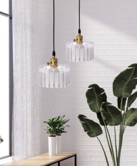 Lampa wisząca sufitowa szklana CAKE