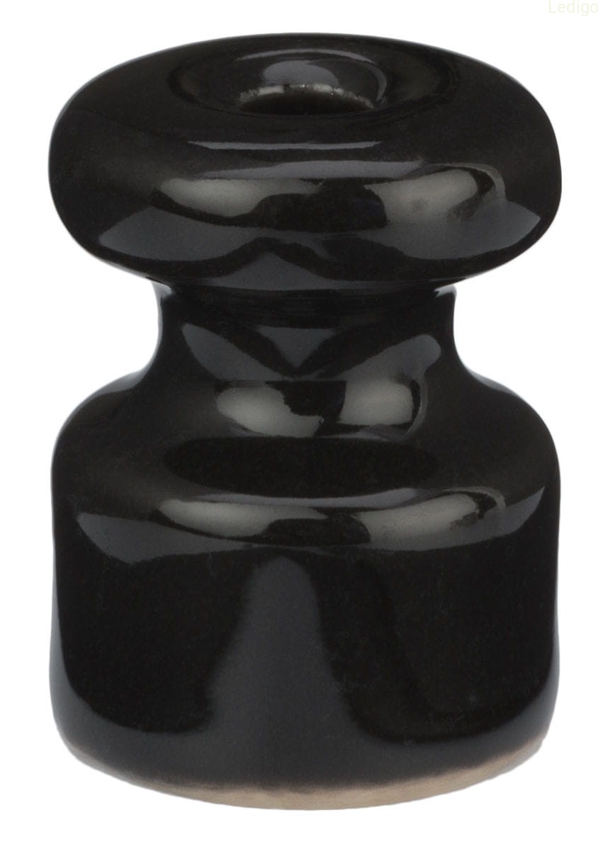 Uchwyt do kabla ceramiczny czarny nawijany