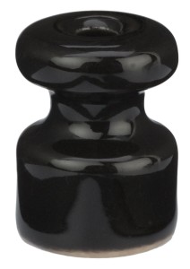 Uchwyt do kabla ceramiczny czarny nawijany 