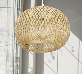 Lampa wisząca BOHO bambusowa 30cm DMT01
