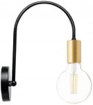 Kinkiet retro łuk E27 LOFT czarno złoty