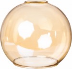 Klosz szklany Venus bursztynowy 15 cm