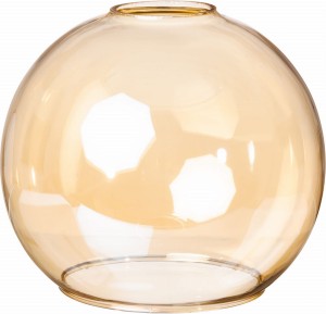 Klosz szklany Venus bursztynowy 15 cm