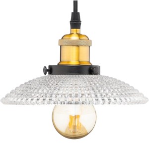 Lampa wisząca sufitowa szklana płaska Rosa Mini