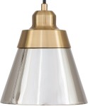 Lampa wisząca szklany lustrzany stożek
