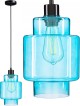 Lampa wisząca szklana niebieska nowoczesna EP017 Ledigo