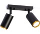 Lampa sufitowa spotlight tuba czarna regulowana GU10