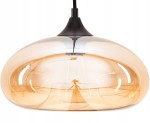 Lampa sufitowa wisząca szklana złota amber Cairo