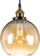 Lampa wisząca szklana kula bursztynowa ombre