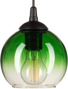 Lampa wisząca mała kulka Venus Zielona