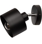 Kinkiet mały czarny ezo okrąg z kubełkiem