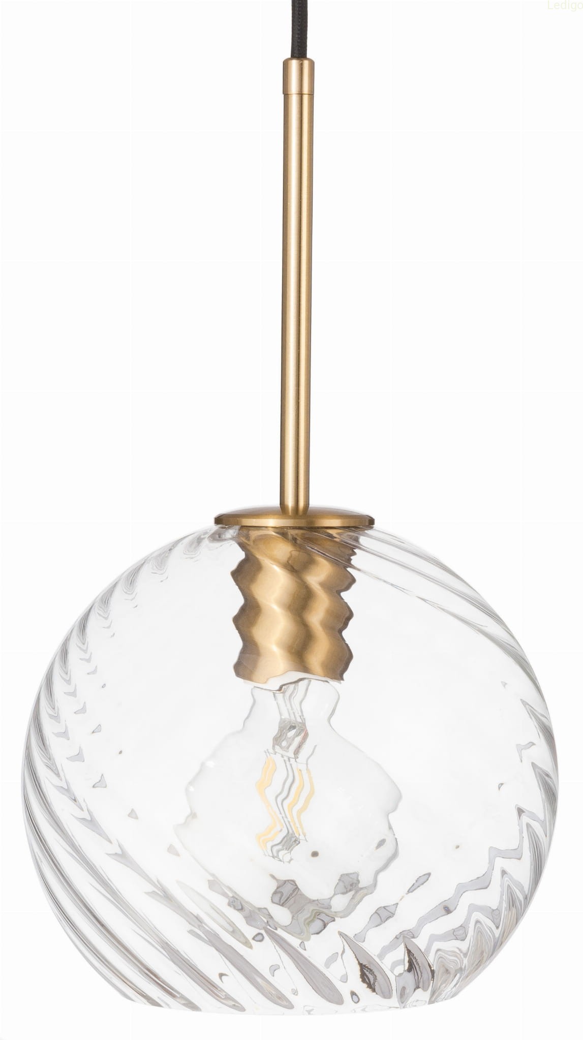 Lampa wisząca szklana przezroczysta kula VELA PRO