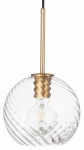 Lampa wisząca szklana przezroczysta kula VELA PRO