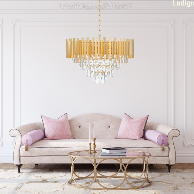 Lampa żyrandol Luxury kryształ