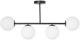 Lampa sufitowa Milano 4 klosze mleczne kule